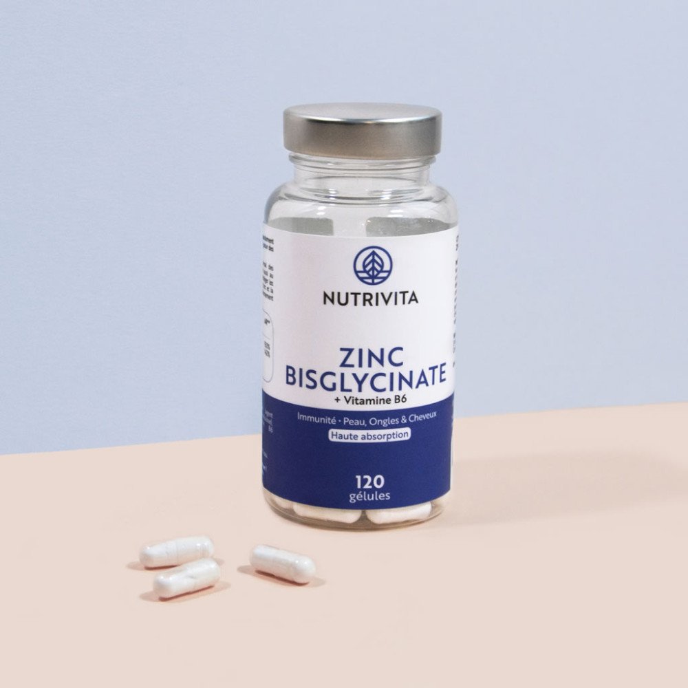 Zinc Bisglycinate Nutrivita 120 gélules